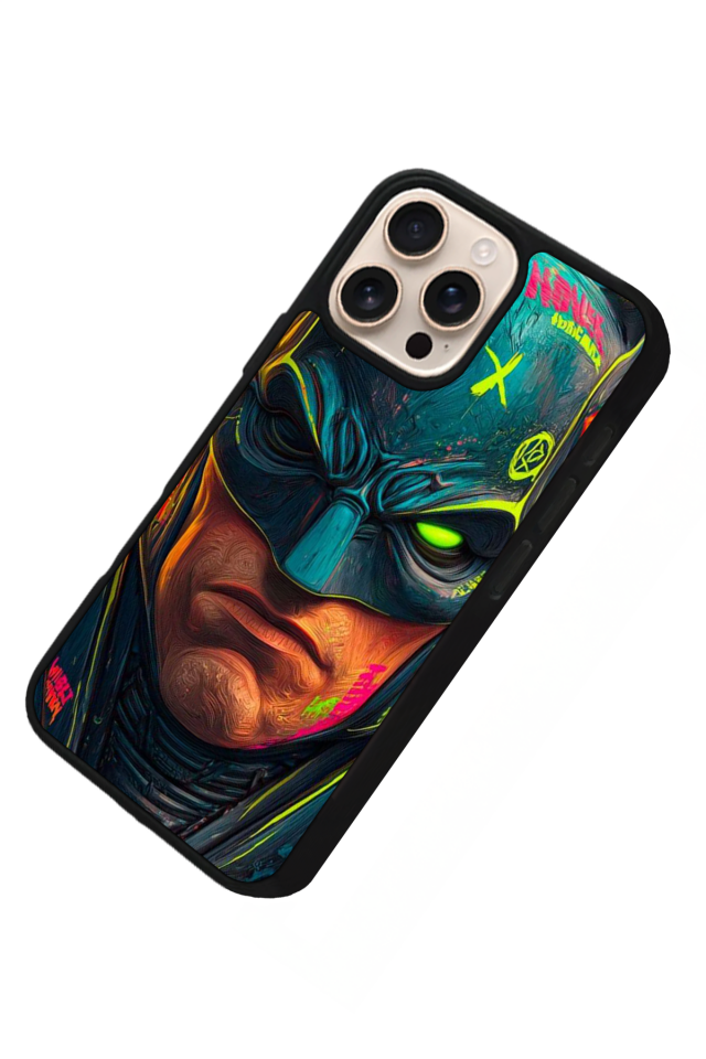 iPhone 14 Pro Uyumlu Batman Tasarımlı Glossy Premium Kılıf