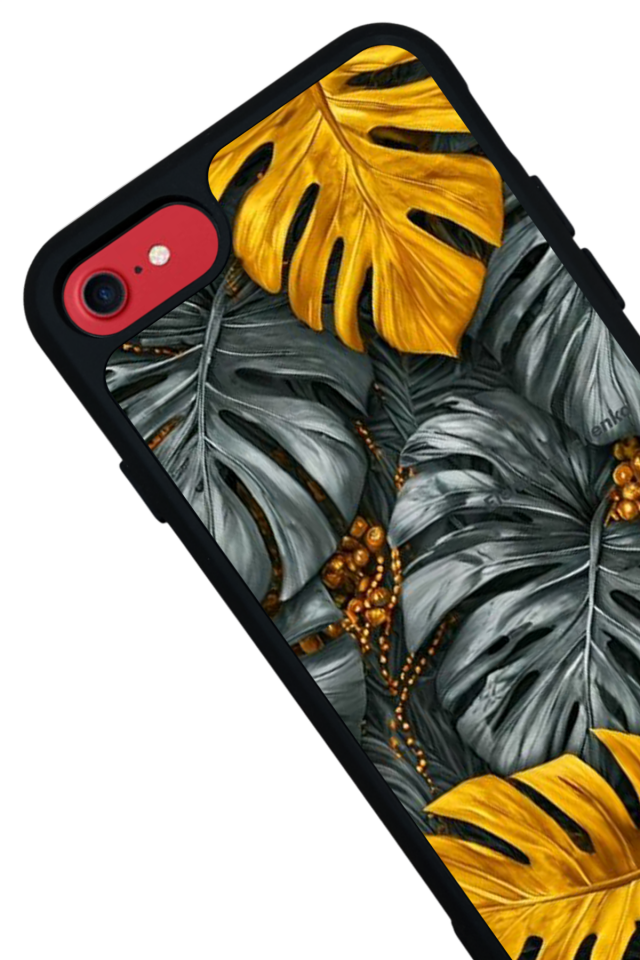 iPhone 8 Uyumlu Botanik Tasarımlı Glossy Premium Kılıf