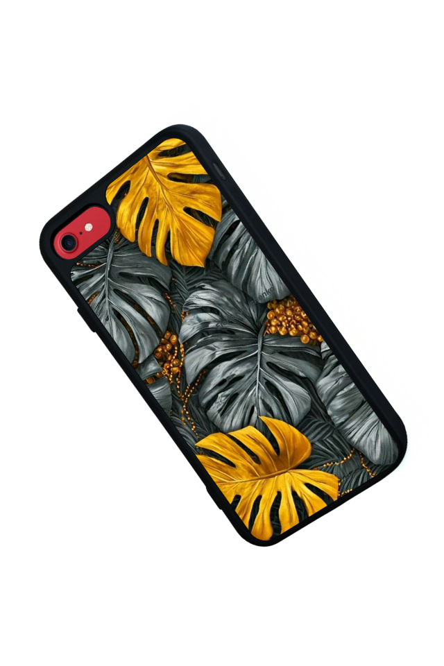 iPhone 8 Uyumlu Botanik Tasarımlı Glossy Premium Kılıf
