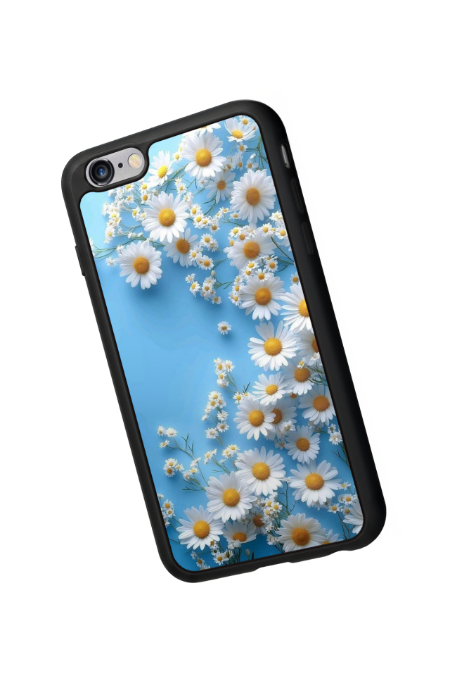 iPhone 6s Plus Uyumlu Cicek Tasarımlı Glossy Premium Kılıf