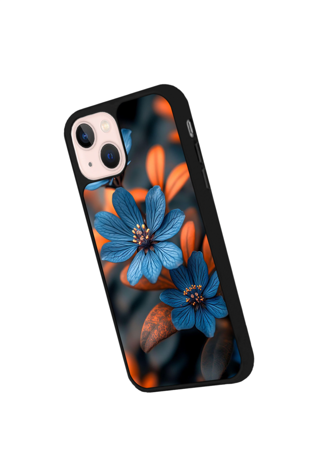 iPhone 15 Plus Uyumlu Cicek Tasarımlı Glossy Premium Kılıf