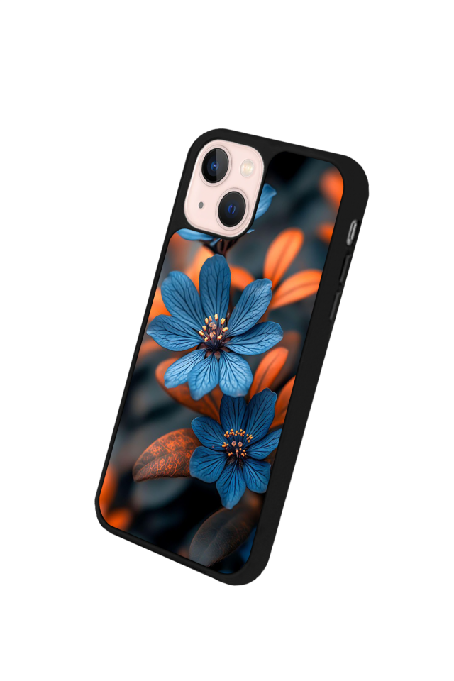 iPhone 15 Plus Uyumlu Cicek Tasarımlı Glossy Premium Kılıf