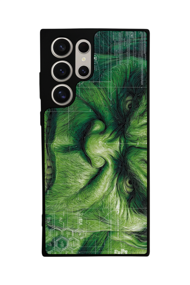 Samsung Galaxy S22 Ultra Uyumlu Hulk Tasarımlı Glossy Premium Kılıf