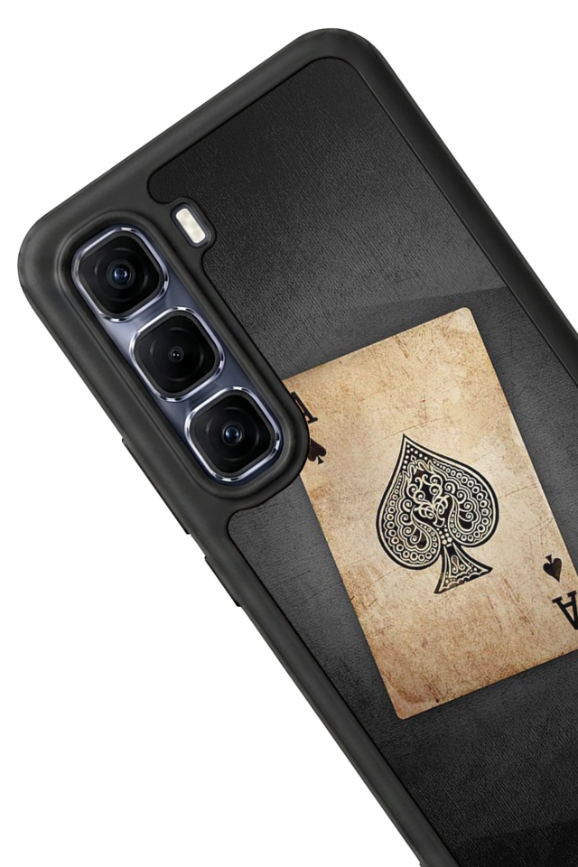 Infinix Hot 60 Pro Plus Uyumlu Kart Tasarımlı Glossy Premium Kılıf