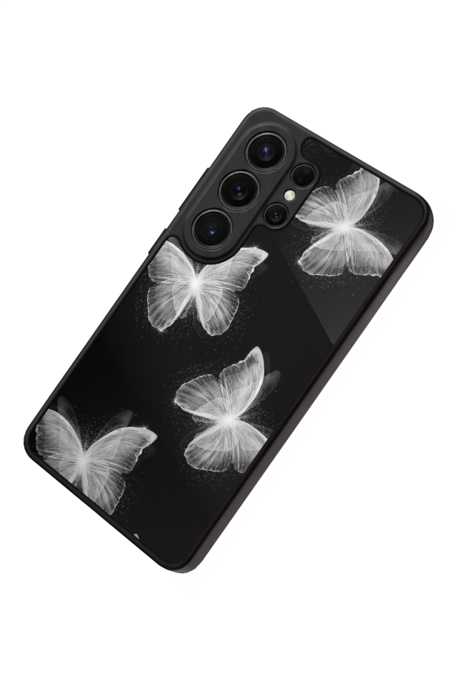 Samsung Galaxy S26 Ultra Uyumlu Kelebek Tasarımlı Glossy Premium Kılıf