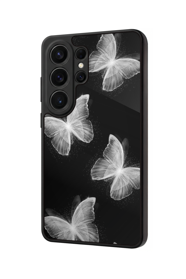 Samsung Galaxy S26 Ultra Uyumlu Kelebek Tasarımlı Glossy Premium Kılıf