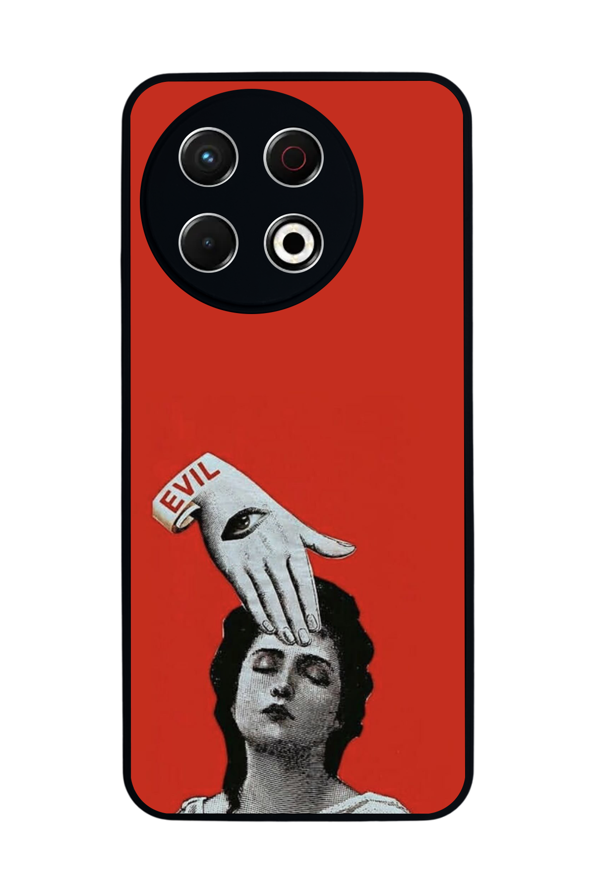 Tecno Spark 30 Pro Uyumlu Kirmizi Tasarımlı Glossy Premium Kılıf