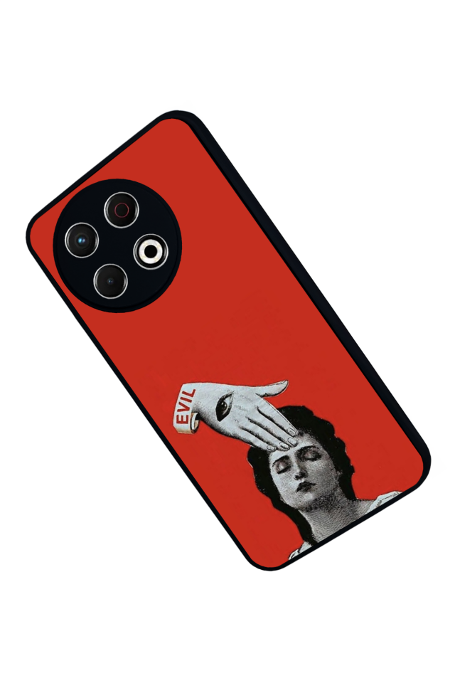 Tecno Spark 30 Pro Uyumlu Kirmizi Tasarımlı Glossy Premium Kılıf