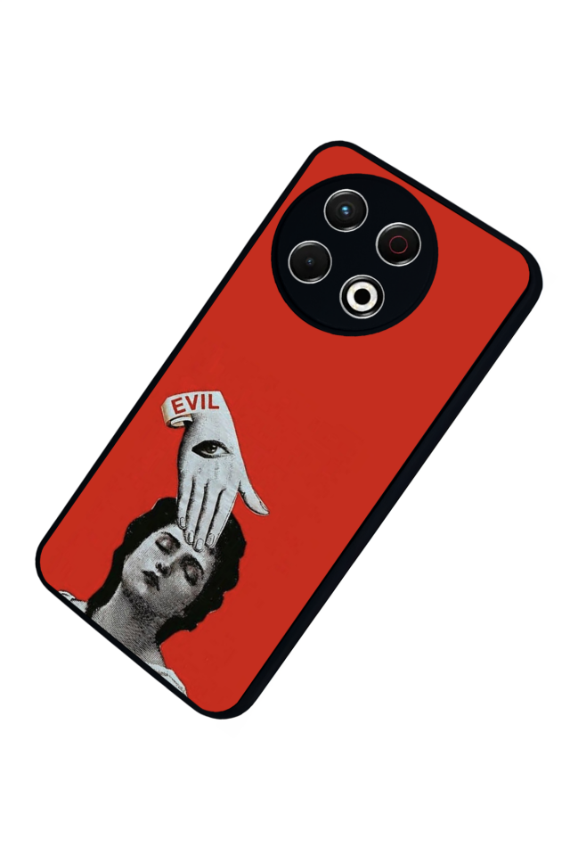 Tecno Spark 30 Pro Uyumlu Kirmizi Tasarımlı Glossy Premium Kılıf