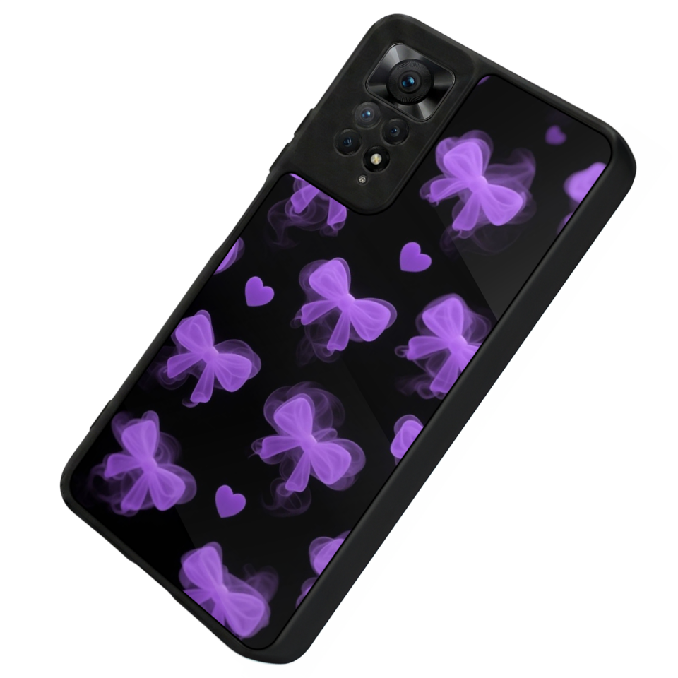 Xiaomi Redmi Note 11 Pro Uyumlu Kurdele Tasarımlı Glossy Premium Kılıf