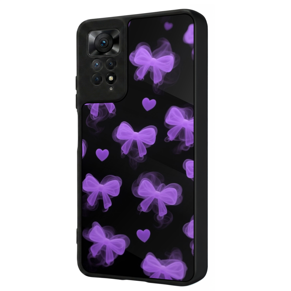 Xiaomi Redmi Note 11 Pro Uyumlu Kurdele Tasarımlı Glossy Premium Kılıf