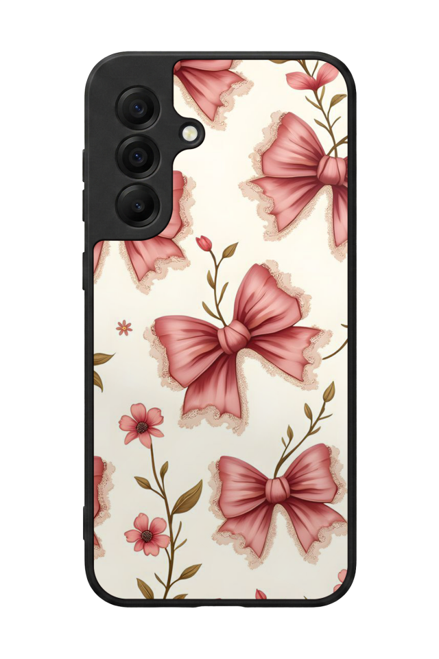 Samsung Galaxy A17 Uyumlu Kurdele Tasarımlı Glossy Premium Kılıf