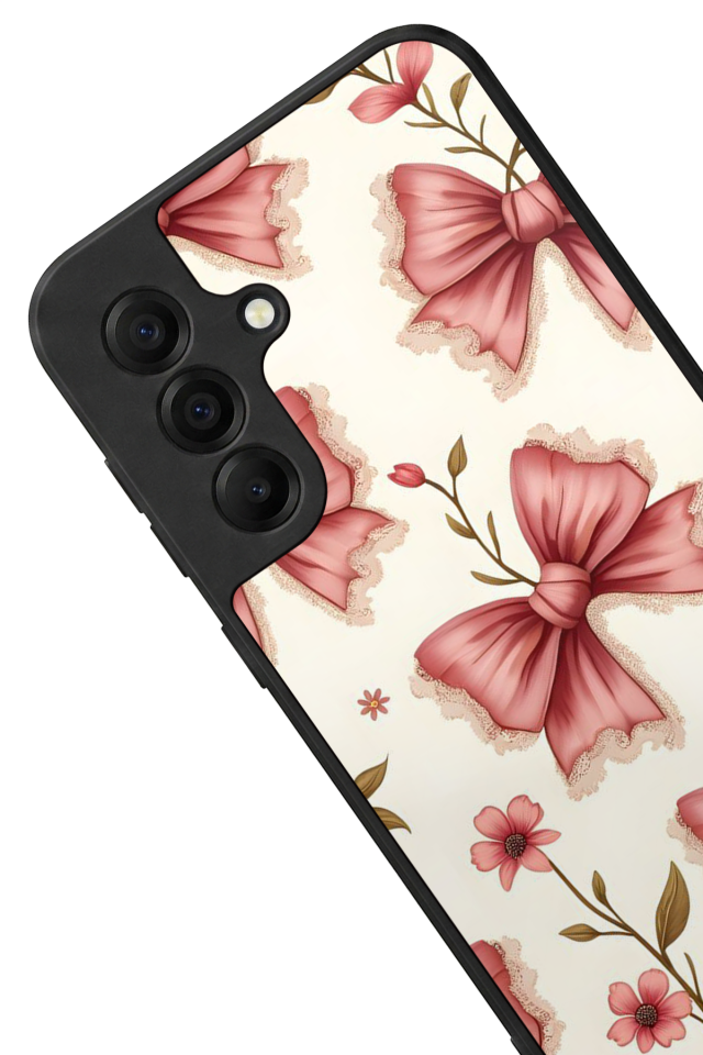 Samsung Galaxy A17 Uyumlu Kurdele Tasarımlı Glossy Premium Kılıf