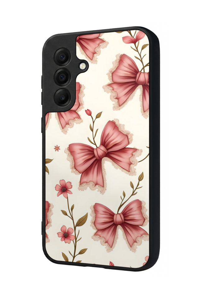 Samsung Galaxy A17 Uyumlu Kurdele Tasarımlı Glossy Premium Kılıf