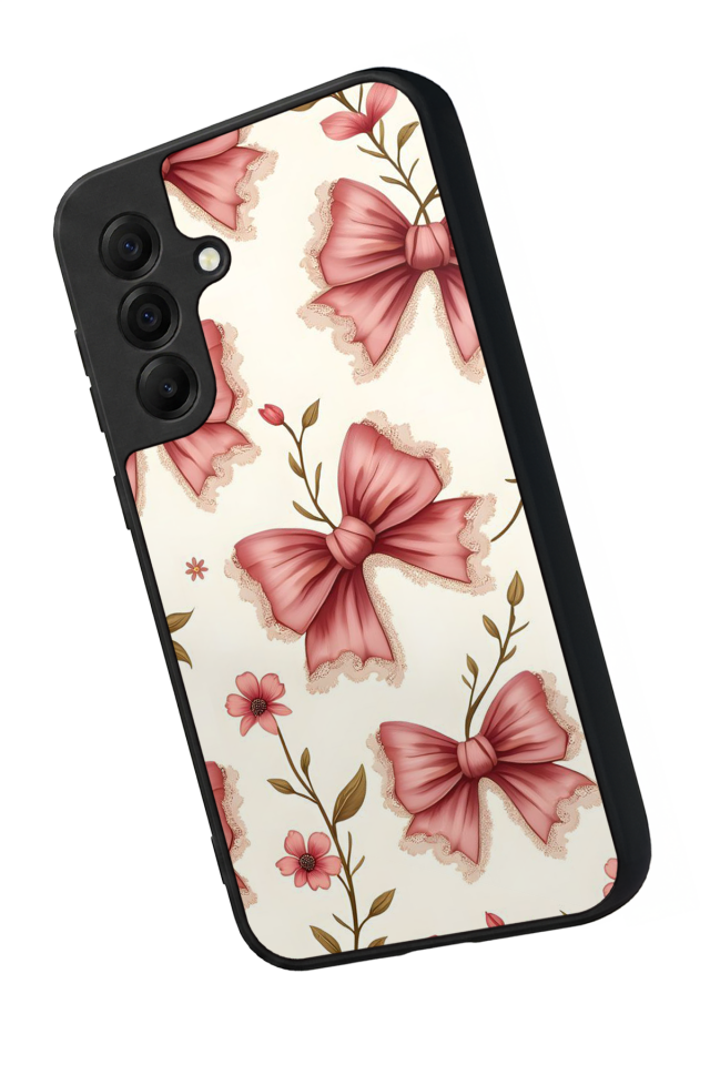 Samsung Galaxy A17 Uyumlu Kurdele Tasarımlı Glossy Premium Kılıf