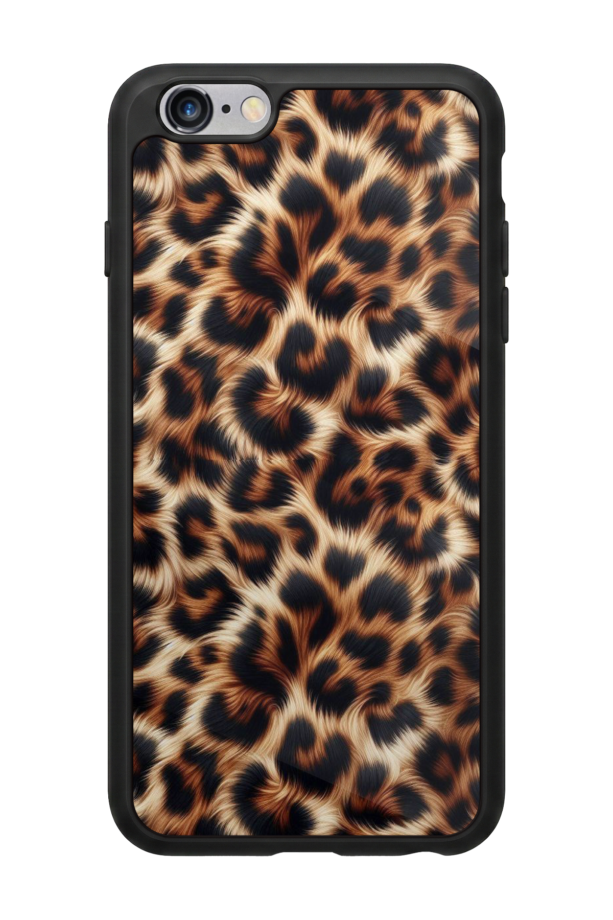 iPhone 6 Plus Uyumlu Leopar Tasarımlı Glossy Premium Kılıf