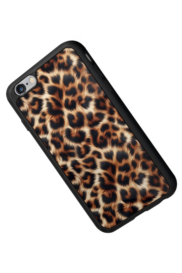 iPhone 6 Plus Uyumlu Leopar Tasarımlı Glossy Premium Kılıf