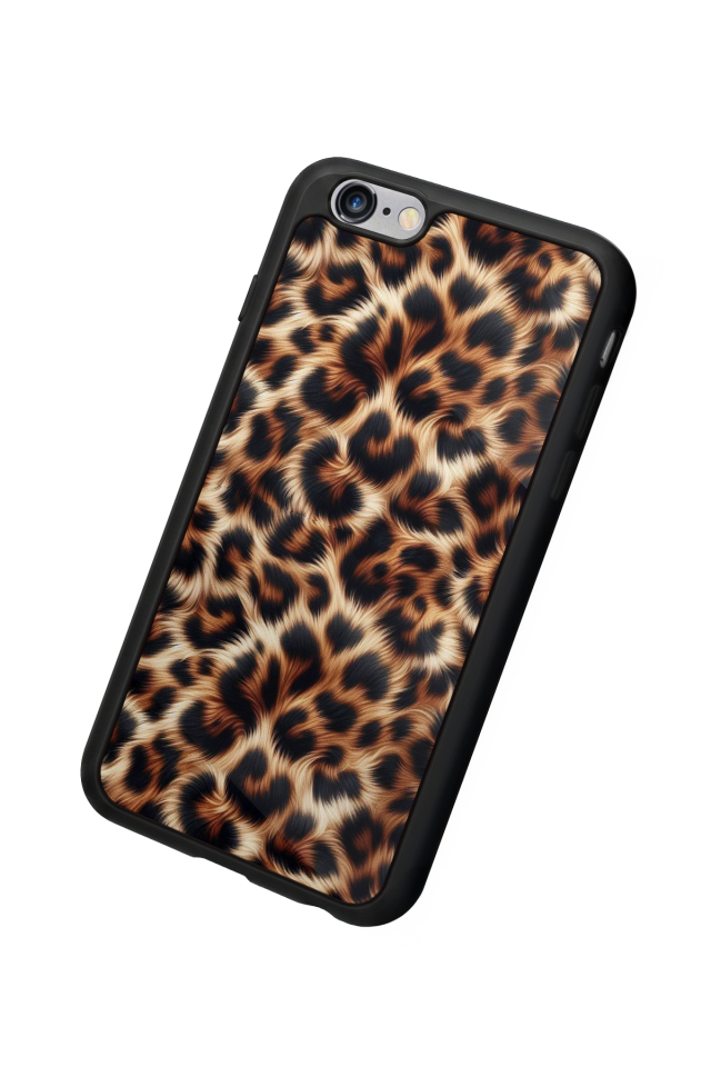 iPhone 6 Plus Uyumlu Leopar Tasarımlı Glossy Premium Kılıf