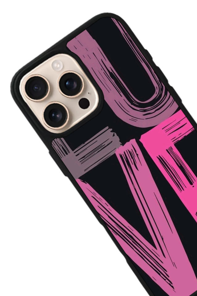 iPhone 15 Pro Uyumlu Love Tasarımlı Glossy Premium Kılıf