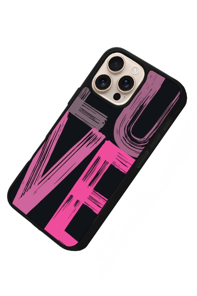 iPhone 15 Pro Uyumlu Love Tasarımlı Glossy Premium Kılıf