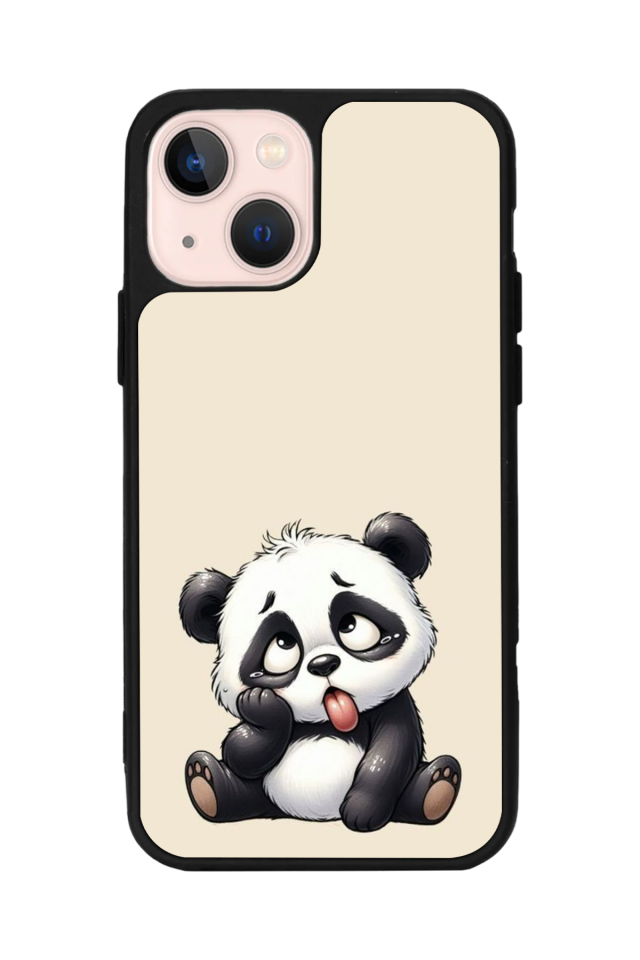 iPhone 15 Uyumlu Panda Tasarımlı Glossy Premium Kılıf