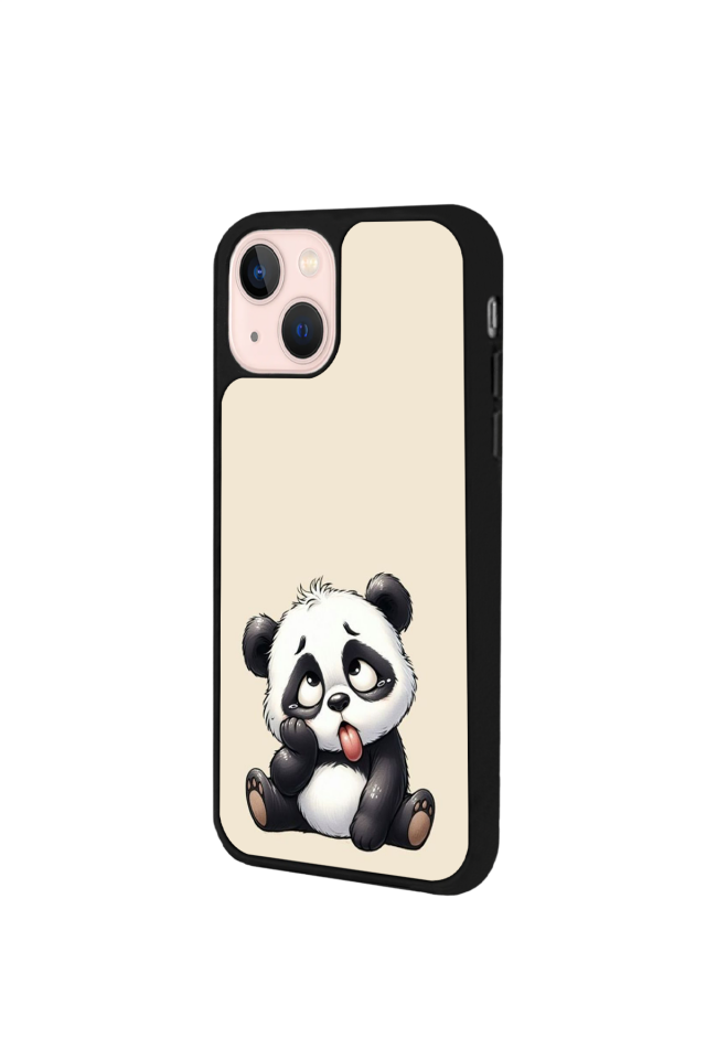 iPhone 15 Uyumlu Panda Tasarımlı Glossy Premium Kılıf