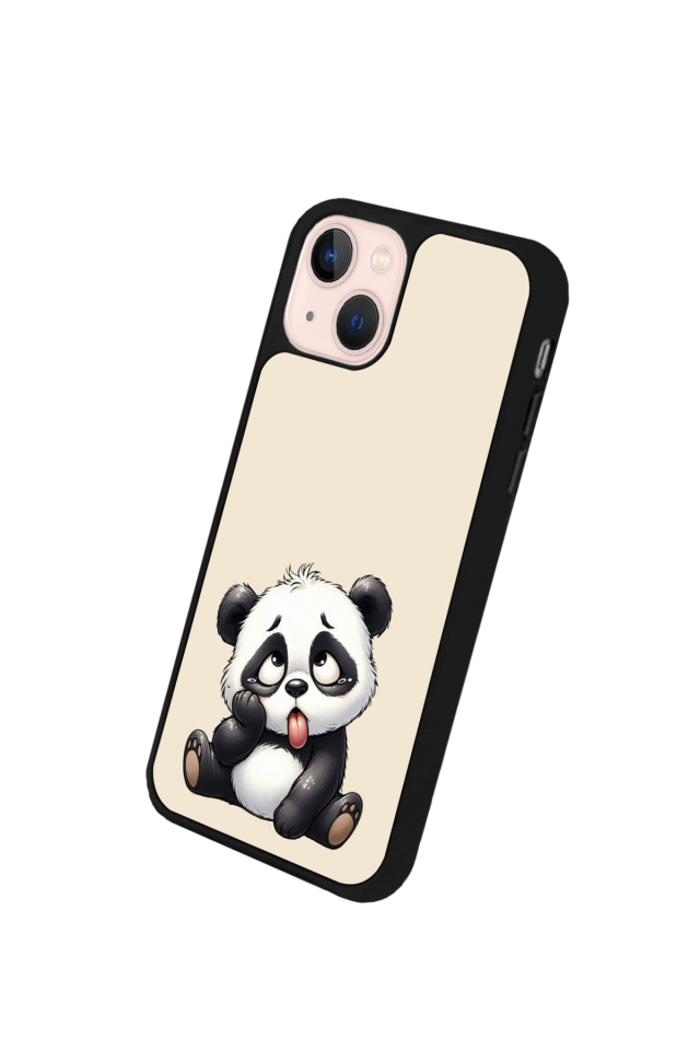 iPhone 15 Uyumlu Panda Tasarımlı Glossy Premium Kılıf