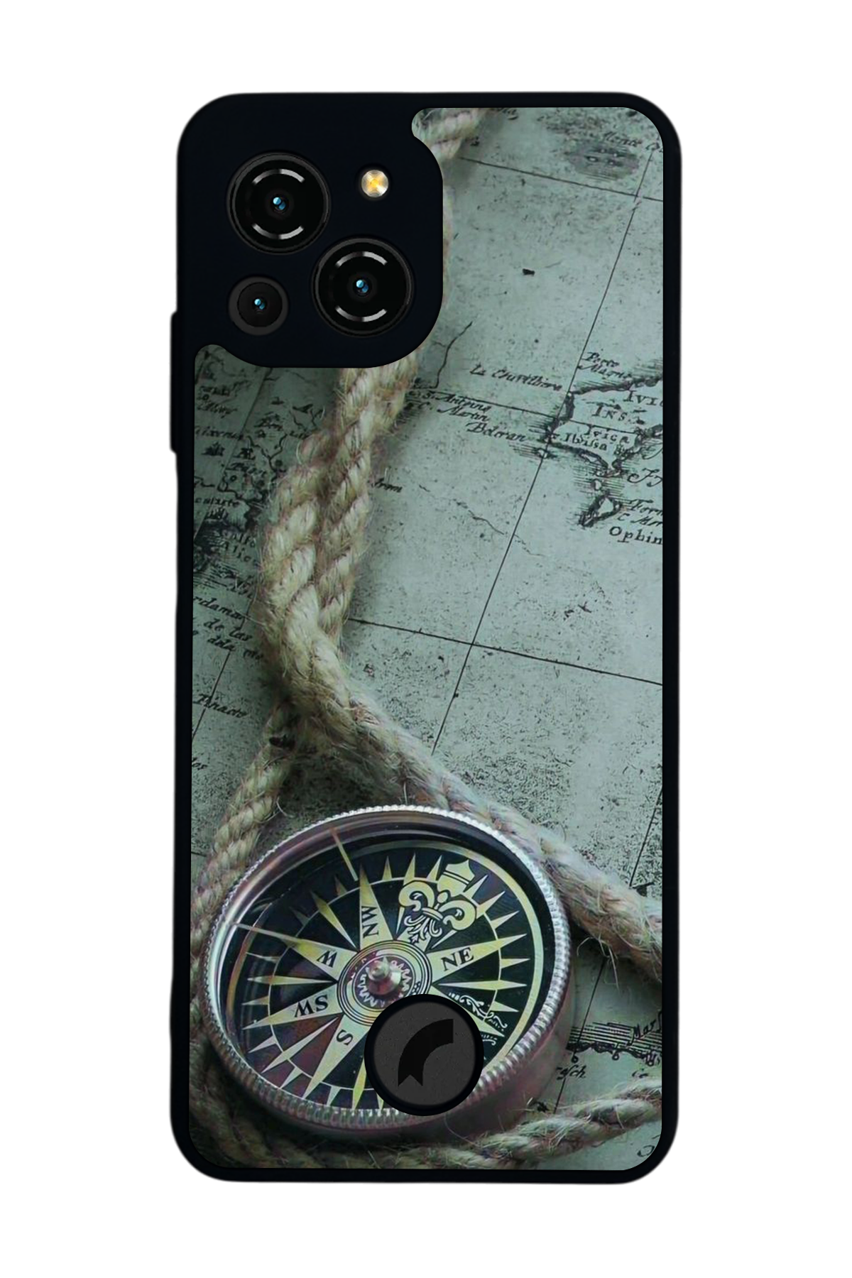 Reeder S23 Pro Max Uyumlu Pusula Tasarımlı Glossy Premium Kılıf