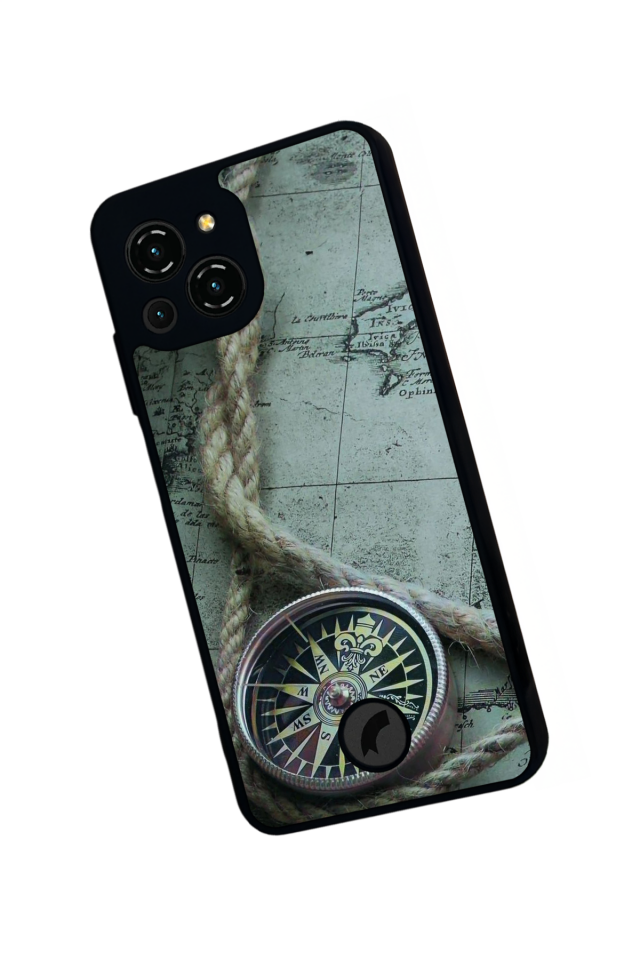 Reeder S23 Pro Max Uyumlu Pusula Tasarımlı Glossy Premium Kılıf