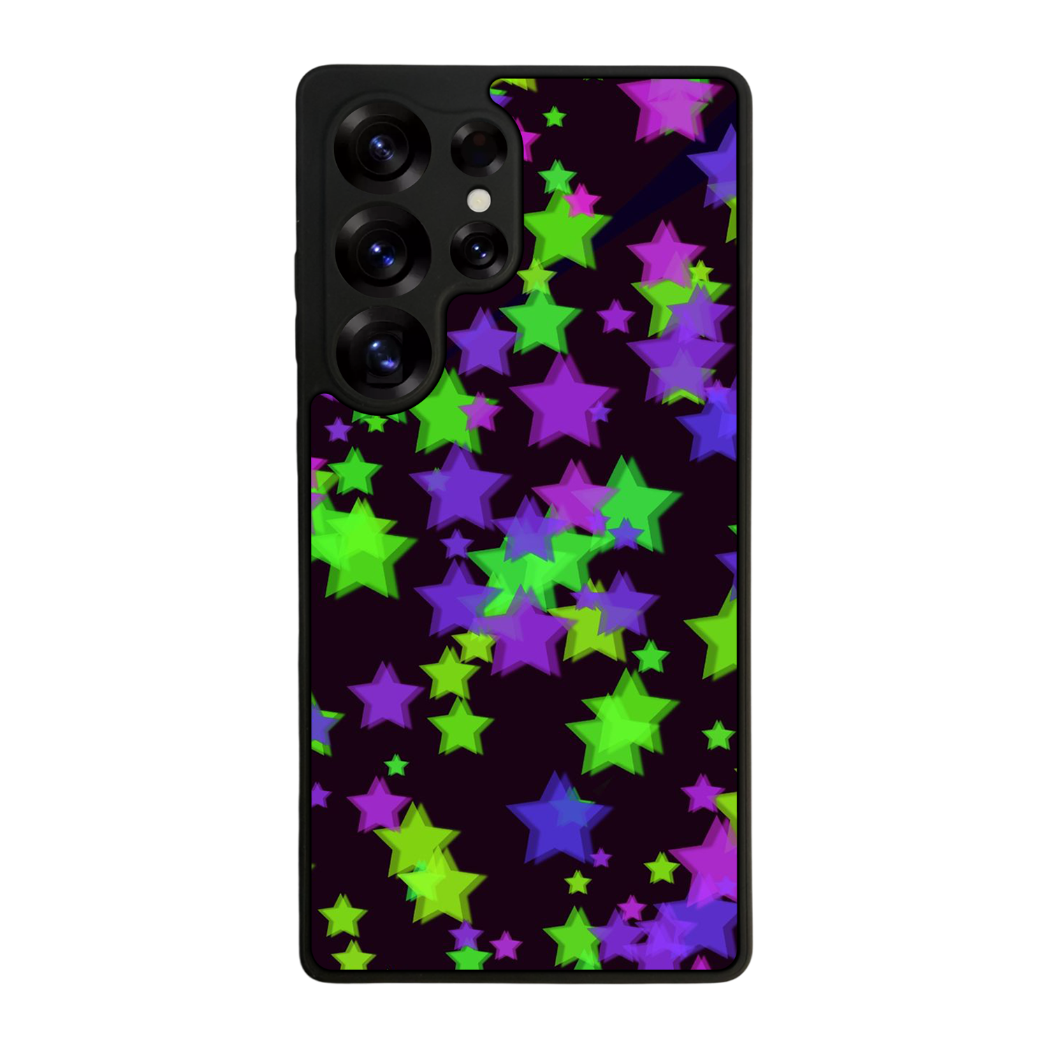 Samsung Galaxy S25 Ultra Uyumlu Retro Yildizlar Tasarımlı Glossy Premium Kılıf