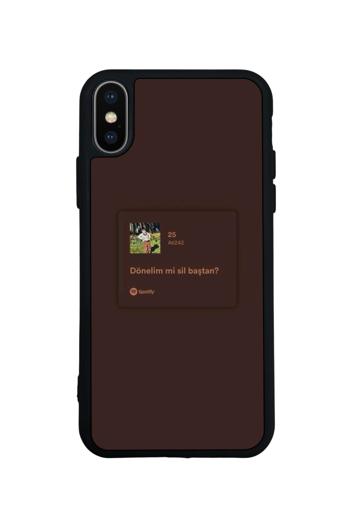 iPhone X/ XS Uyumlu Sarki Sozleri Tasarımlı Glossy Premium Kılıf