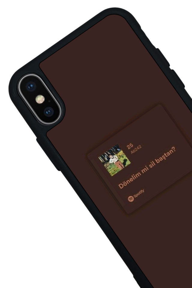 iPhone X/ XS Uyumlu Sarki Sozleri Tasarımlı Glossy Premium Kılıf