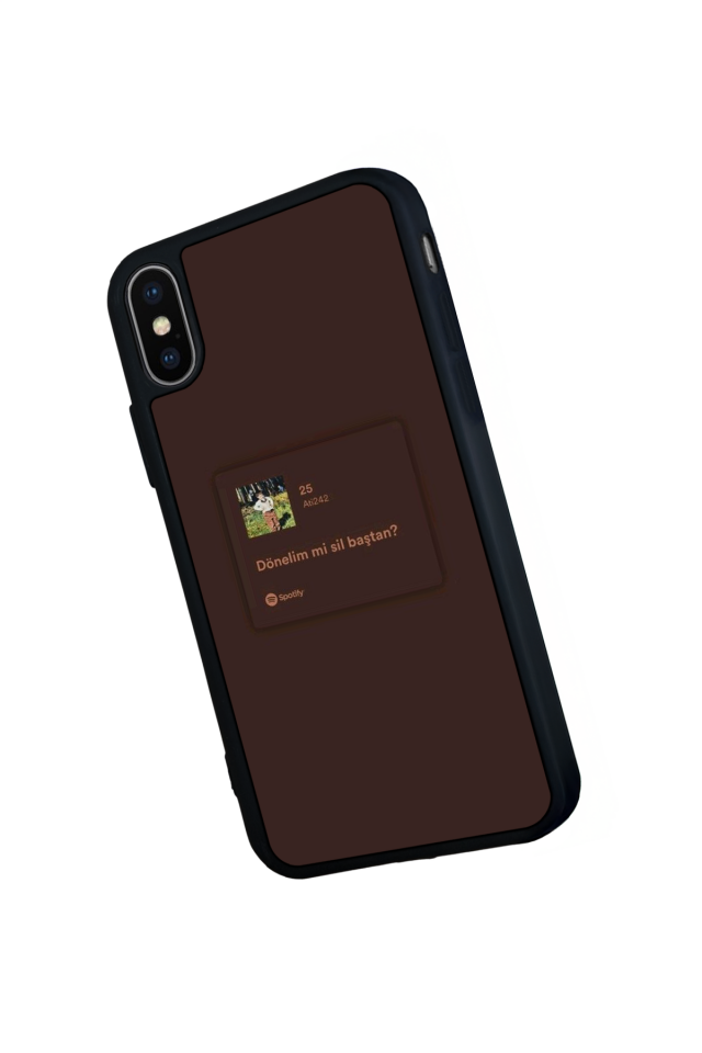 iPhone X/ XS Uyumlu Sarki Sozleri Tasarımlı Glossy Premium Kılıf
