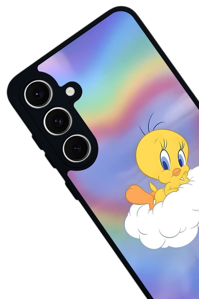 Samsung Galaxy S24 FE Uyumlu Tweety Tasarımlı Glossy Premium Kılıf
