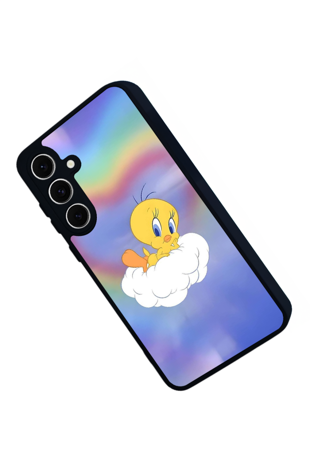 Samsung Galaxy S24 FE Uyumlu Tweety Tasarımlı Glossy Premium Kılıf