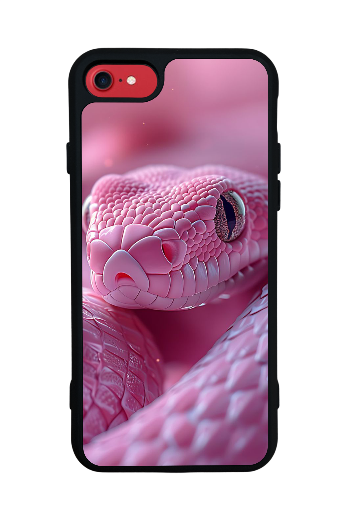 iPhone SE Uyumlu Yılan Tasarımlı Glossy Premium Kılıf