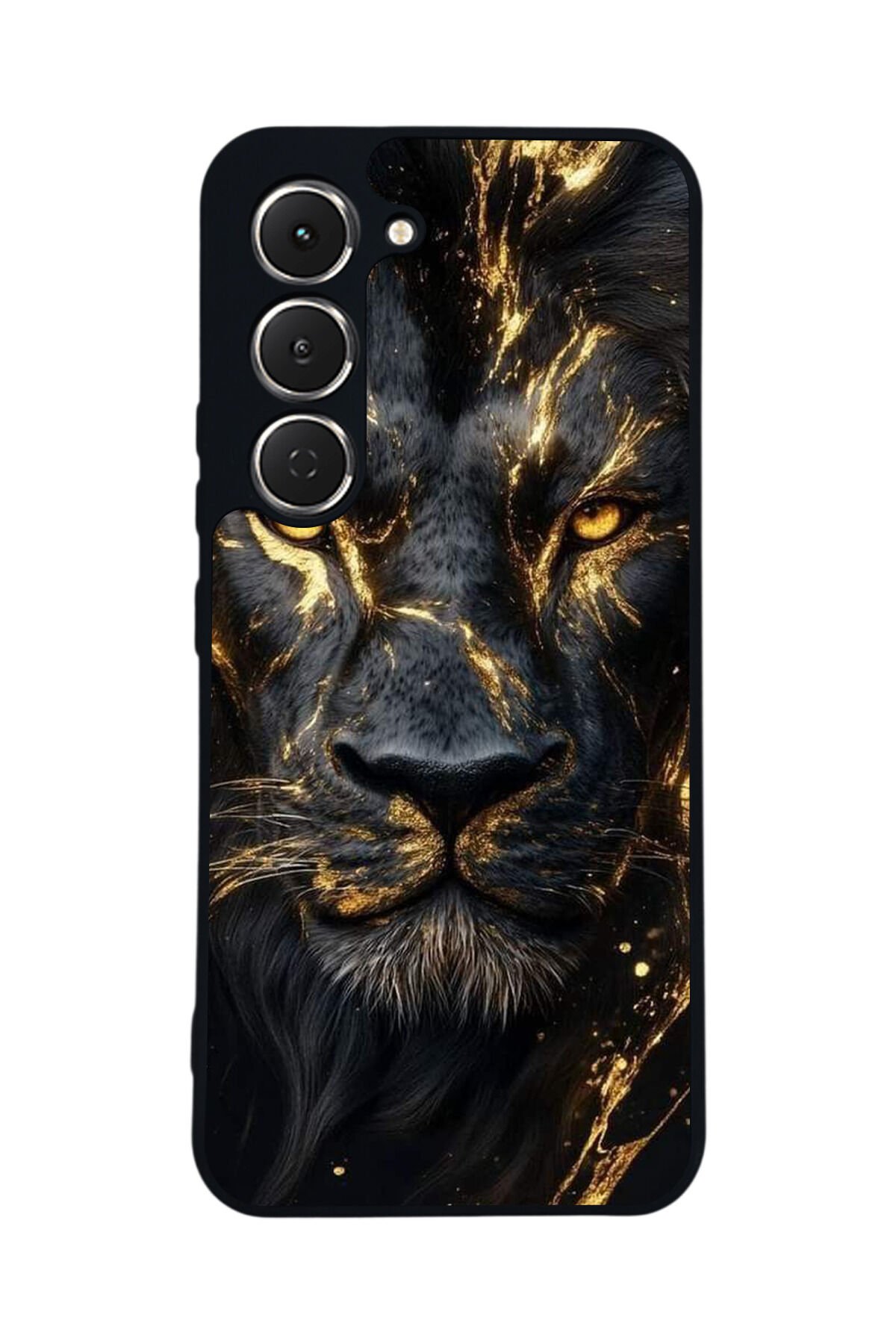 Tecno Spark 40 Pro Uyumlu Aslan Tasarımlı Glossy Premium Kılıf