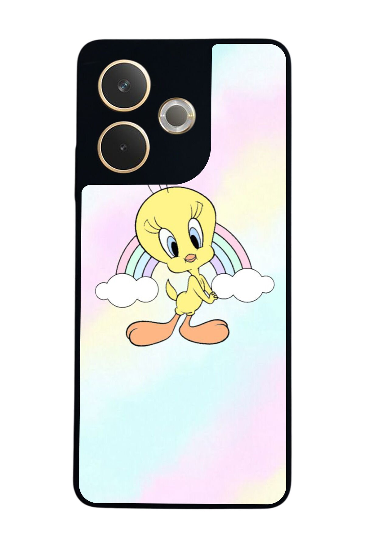 Oppo A5 Pro Uyumlu Tweety Tasarımlı Glossy Premium Kılıf