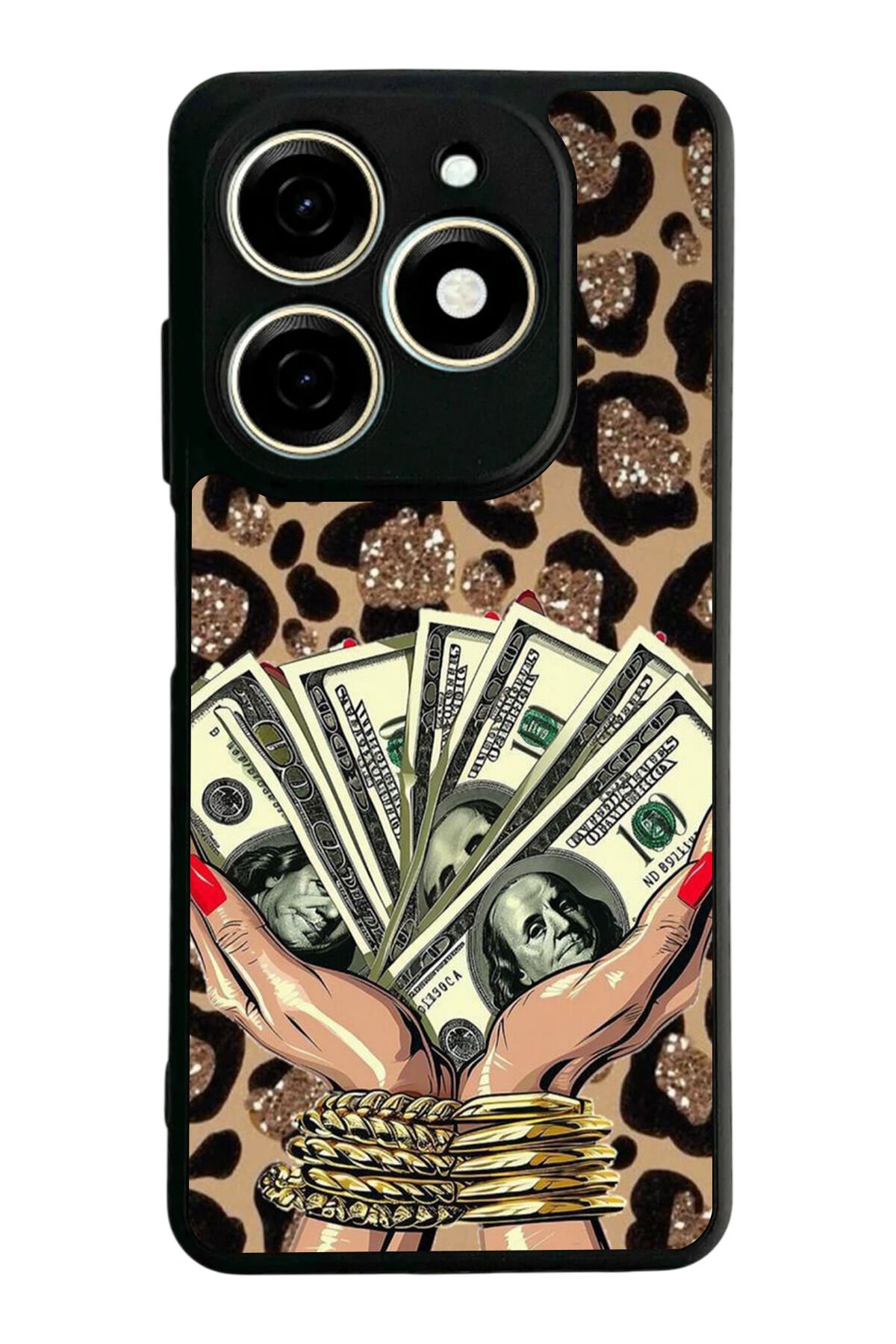 Tecno Spark 20/20C Uyumlu Para Tasarımlı Glossy Premium Kılıf