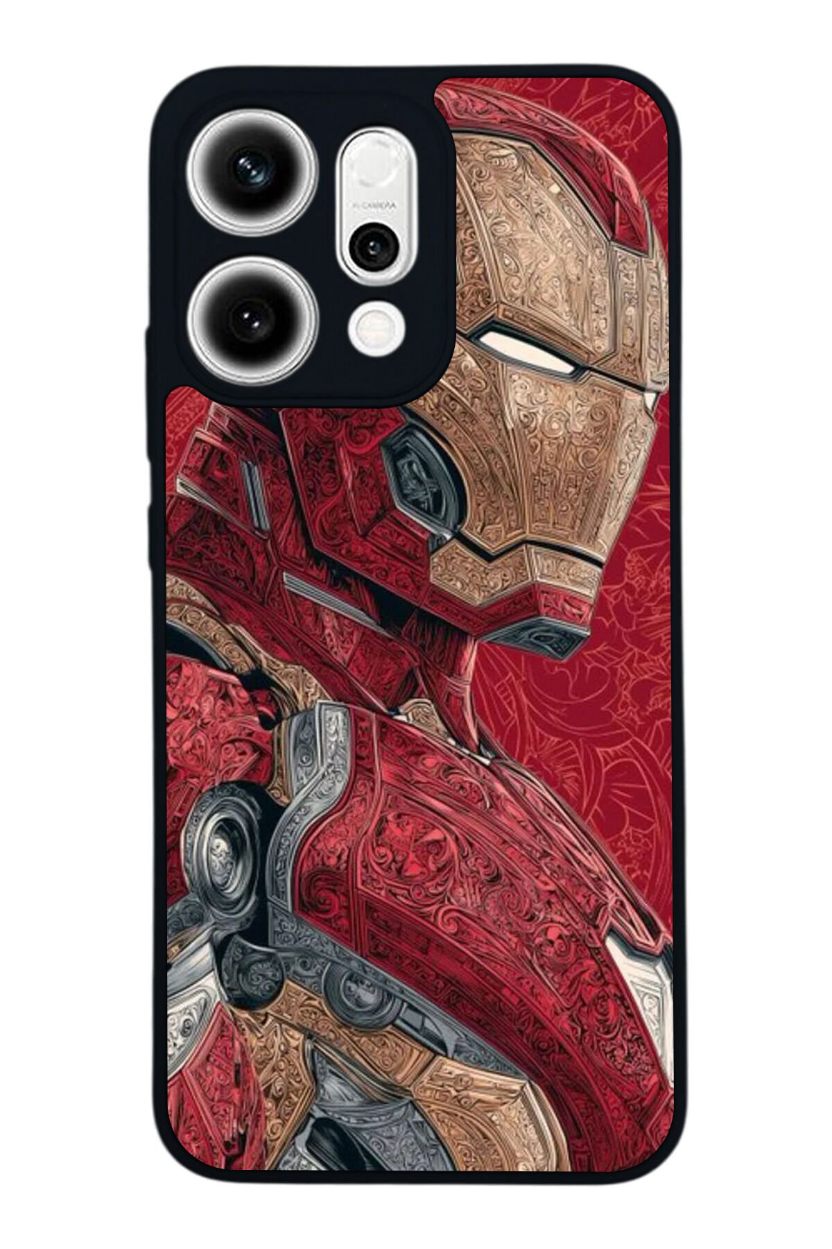 Oppo Reno 14 Uyumlu Iron Man ( Demir Adam ) Tasarımlı Glossy Premium Kılıf