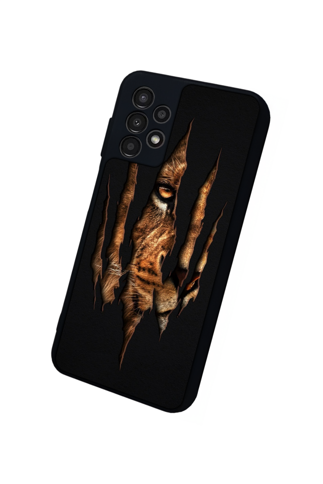 Samsung Galaxy A23 Uyumlu Aslan Tasarımlı Glossy Premium Kılıf