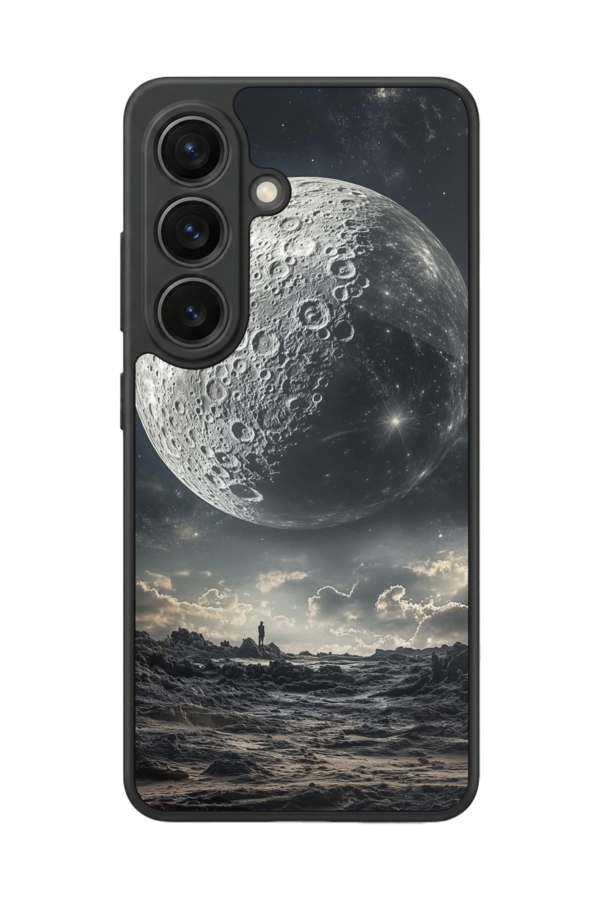 Samsung Galaxy S26 Uyumlu Ay Tasarımlı Glossy Premium Kılıf