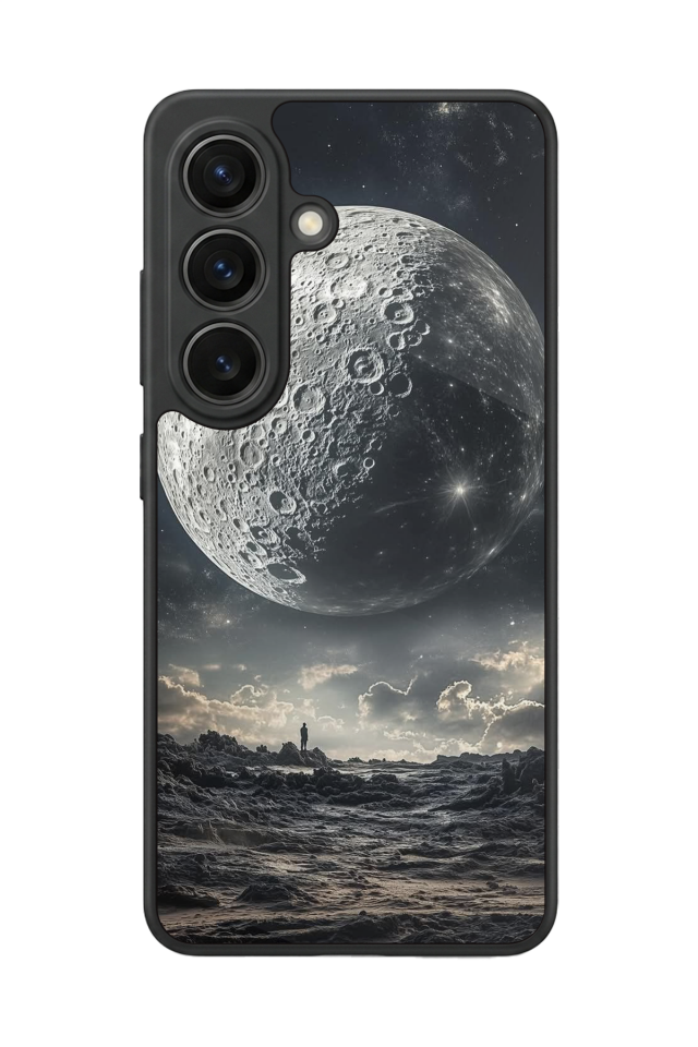 Samsung Galaxy S26 Uyumlu Ay Tasarımlı Glossy Premium Kılıf