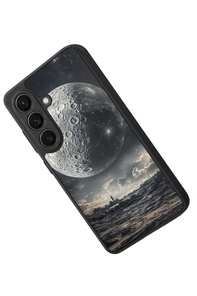 Samsung Galaxy S26 Uyumlu Ay Tasarımlı Glossy Premium Kılıf