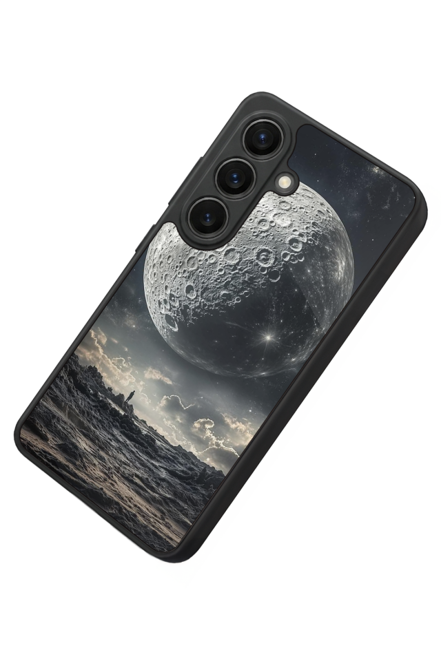 Samsung Galaxy S26 Uyumlu Ay Tasarımlı Glossy Premium Kılıf