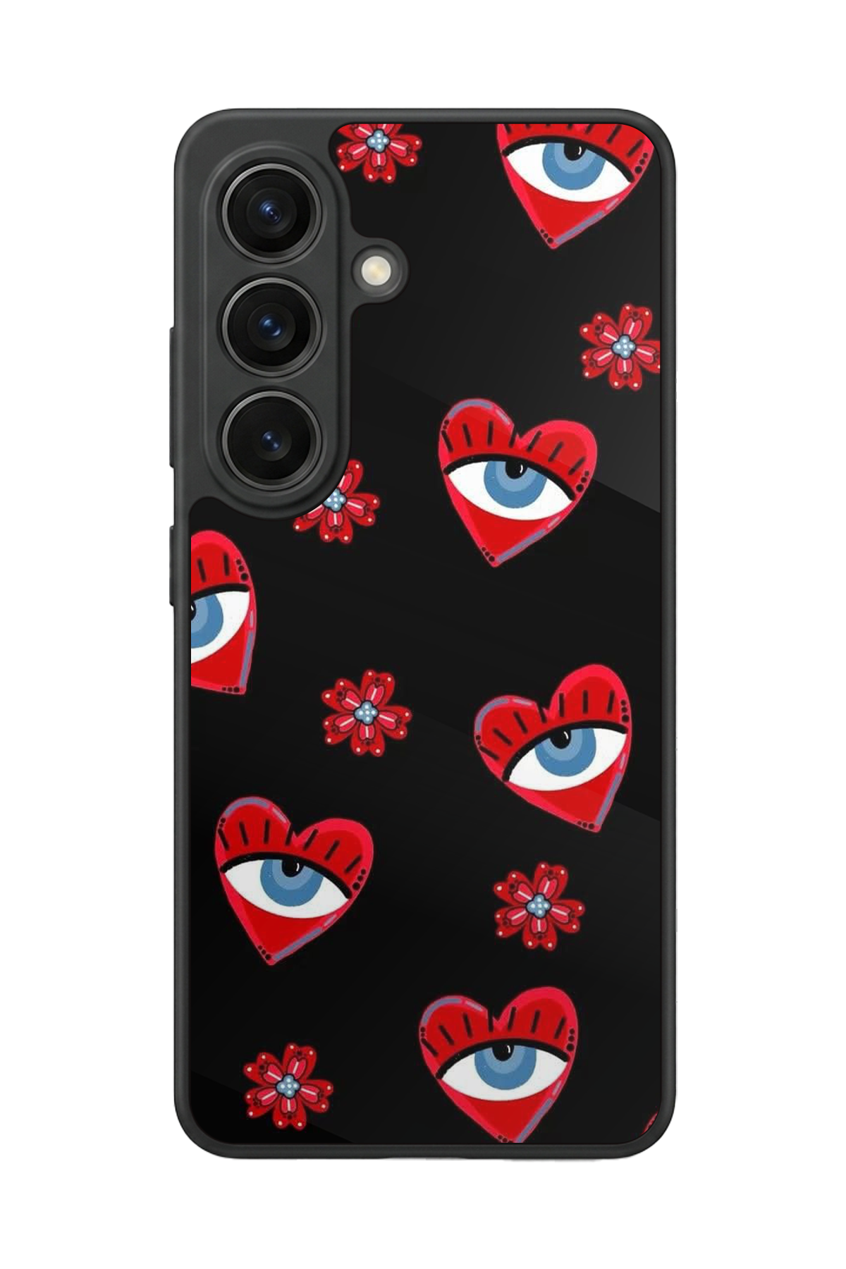 Samsung Galaxy S26 Uyumlu Göz Tasarımlı Glossy Premium Kılıf