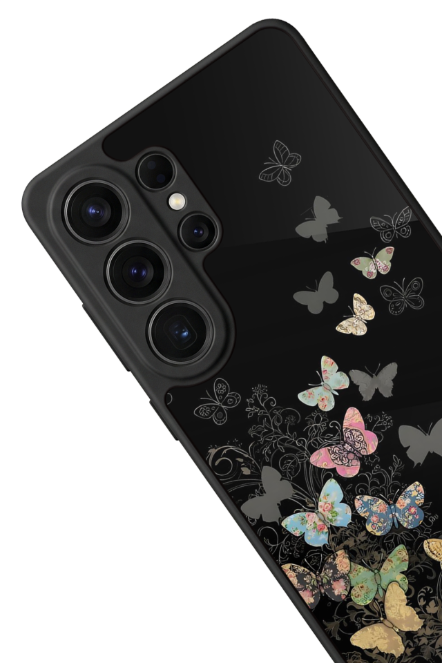 Samsung Galaxy S26 Ultra Uyumlu Kelebek Tasarımlı Glossy Premium Kılıf