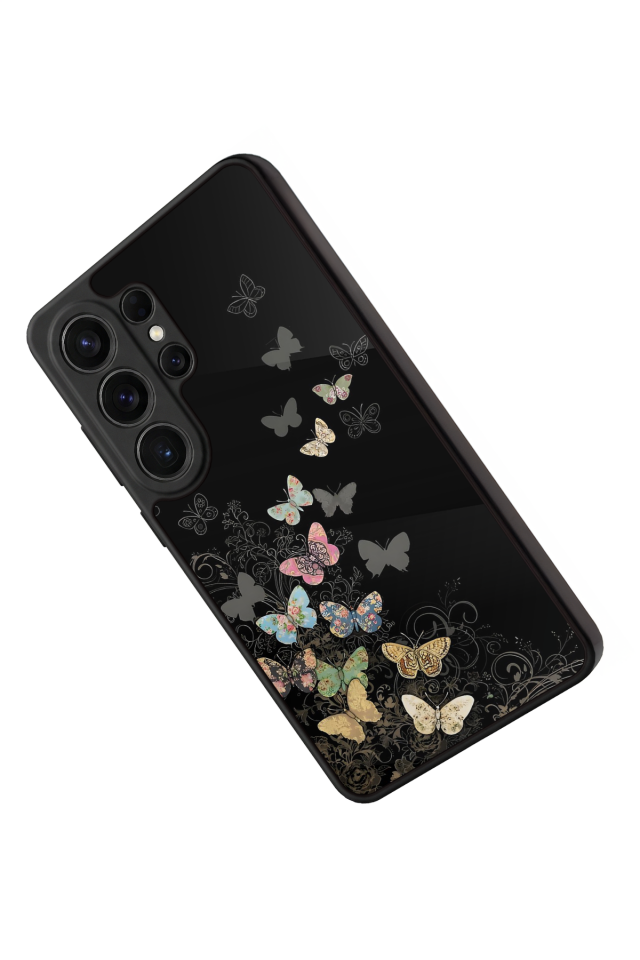 Samsung Galaxy S26 Ultra Uyumlu Kelebek Tasarımlı Glossy Premium Kılıf