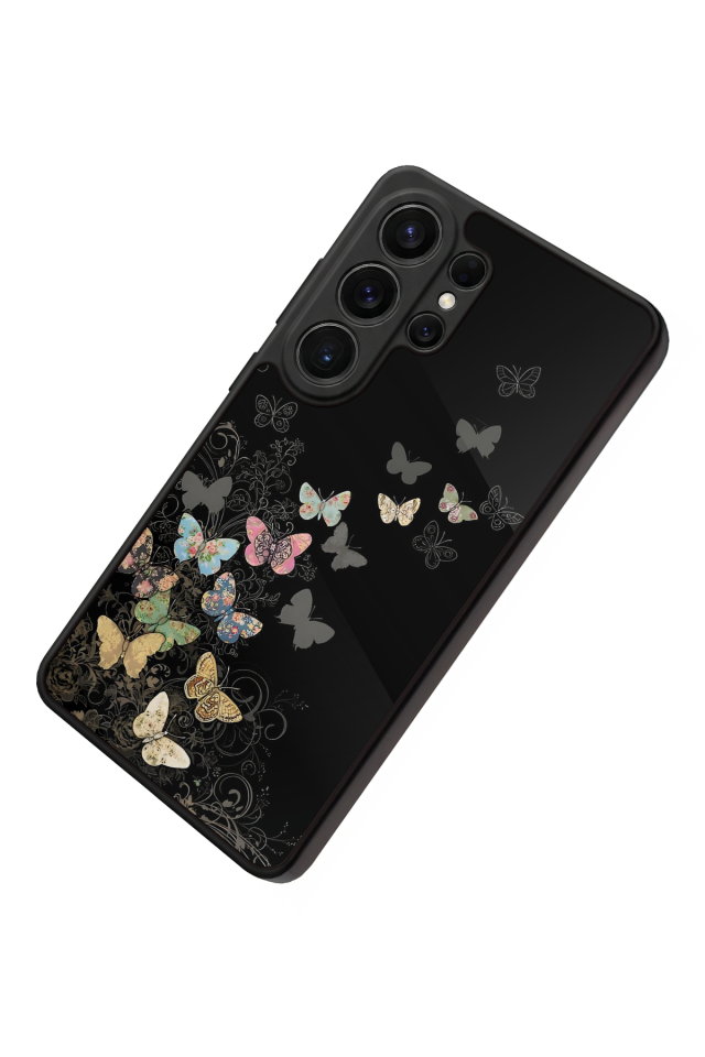 Samsung Galaxy S26 Ultra Uyumlu Kelebek Tasarımlı Glossy Premium Kılıf