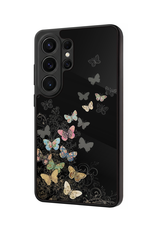 Samsung Galaxy S26 Ultra Uyumlu Kelebek Tasarımlı Glossy Premium Kılıf